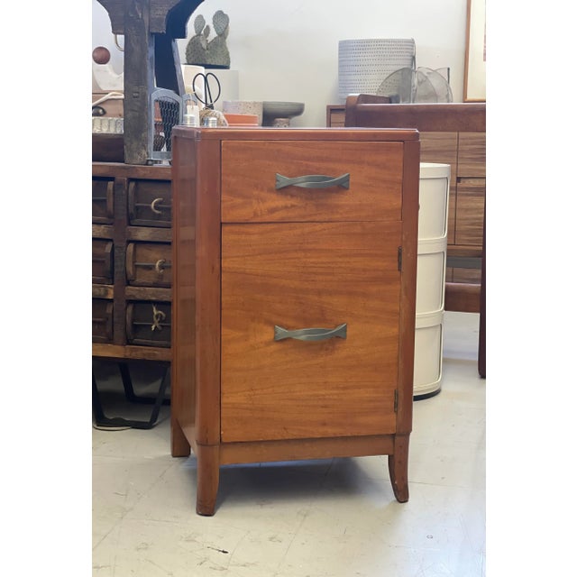 Wood Vintage Mid Century Modern Accent Table With Dovetail Drawers Circa 1950s - 1970s For Sale - Image 7 of 8