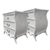 Traditional Vintage Bombay-Style Rattan 3-Drawer Chests – A Pair For Sale - Image 3 of 10