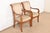 Henredon Henredon French Empire Carved Walnut and Giltwood Armchairs, Pair For Sale - Image 4 of 11