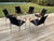 Wood Set of 6 Dining Chairs in Black, Chrome and Wood For Sale - Image 7 of 18