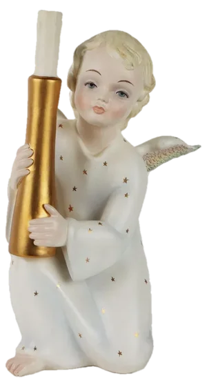 Angioletto with Candle Figurine