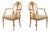 Hepplewhite Style Armchairs in Satinwood, England, 1880s, Set of 2 For Sale
