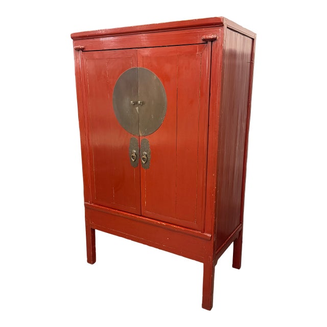 Vintage Chinese Wedding Cabinet For Sale