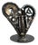Simon Saronni, Heart Sculpture, 2025, Recycled Art Metal For Sale
