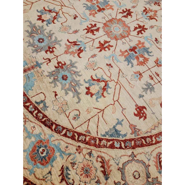 Traditional Hand Knotted Tabriz Design Wool Rug. 8' X 8' For Sale - Image 3 of 4