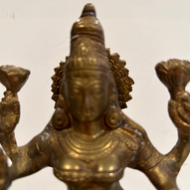 Awesome Vintage Bronze Hindu Statue For Sale - Image 9 of 9