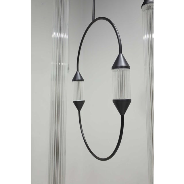 Giopato & Coombs Cirque Chandelier in Brushed Bronze For Sale In Dallas - Image 6 of 8