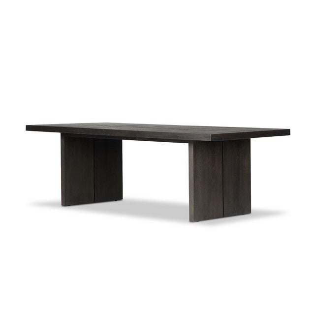 2020s Four Hands Warby Dining Table - Worn Black Veneer For Sale - Image 5 of 12