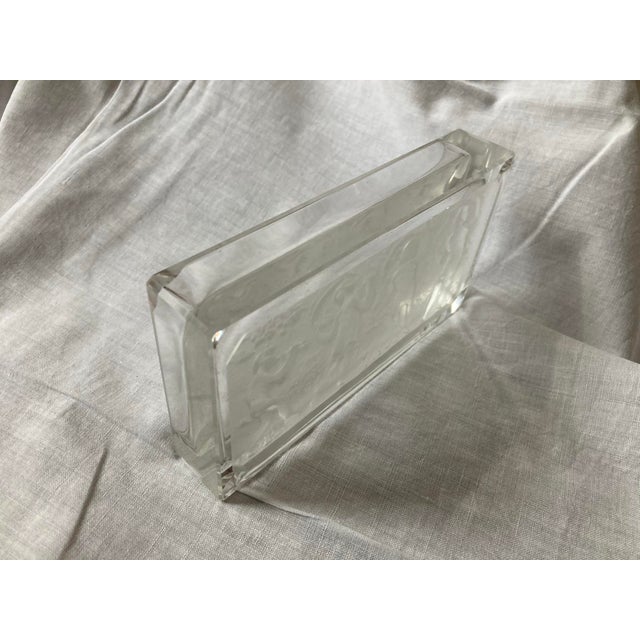 Glass Art Deco Heinrich Hoffmann Bohemian Crystal Box/Ashtray - Faun & Dancing Nymphs For Sale - Image 7 of 10