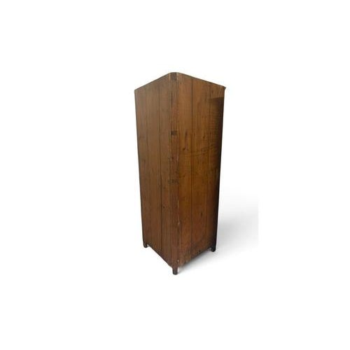 Antique Single-Door Corner Wardrobe with Internal Shelves For Sale - Image 3 of 9