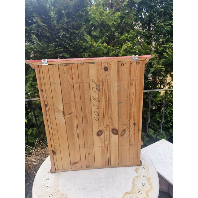 Folk Wooden Cabinet, 1960s For Sale - Image 10 of 11