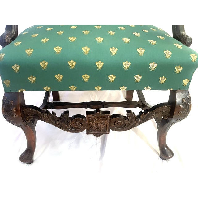 Early 20th Century Early 20th Century French Style Throne Chair For Sale - Image 5 of 12