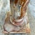 Gemstone Large Vintage Solid Onyx Table Lamp | Cream & Honey Veined Stone | Late 20th Century For Sale - Image 7 of 12