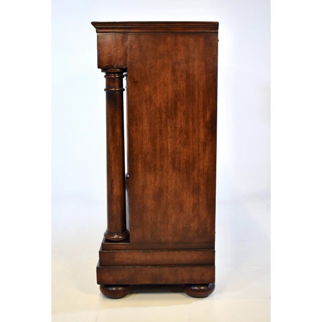 1990s English Regency Bookcase Cabinet by John-Richard, Mahogany For Sale - Image 11 of 12