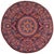 Boho Chic Ziegler Red/Blue Wool Runner Rug- 9'11'' X 10'3'' For Sale - Image 9 of 10