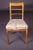Solid birchwood. Chairs with curved legs. The chairs have been restored and upholstered not so long ago. (C-128). Wear...