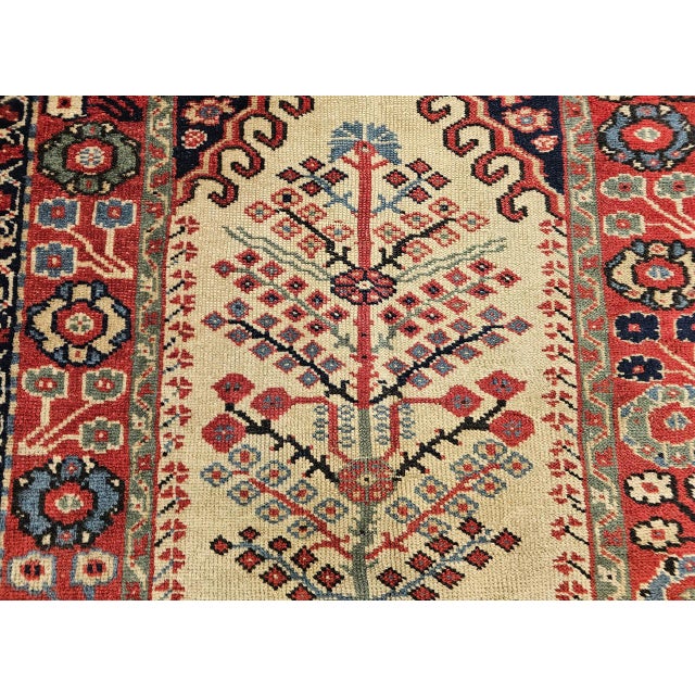 Antique Turkish Prayer Village Rug, Hand-Knotted Tree of Life Design, 3' x 5' For Sale - Image 11 of 14