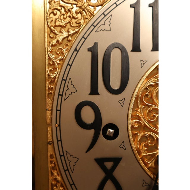 Herschede Burl Wood Five Tube Grandfather Clock For Sale - Image 16 of 18
