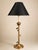 Vintage Brass Rose Table Lamp Twisted Vine Black Tole Shade Hollywood Regency For Sale - Image 12 of 12