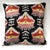 Contemporary Dark Brown & Rusty Red Silk Velvet Ikat Pillow For Sale - Image 3 of 3