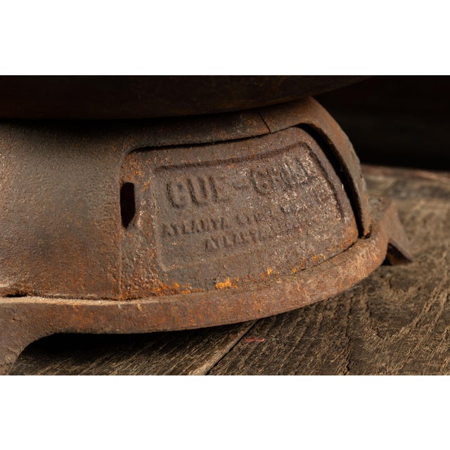 Silver Vintage Cast Iron "Cue-Grill" by Atlanta Stove Works For Sale - Image 8 of 9
