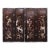 Set of Four Vintage Rosewood Wall Panels With Mother-of-Pearl Inlay For Sale