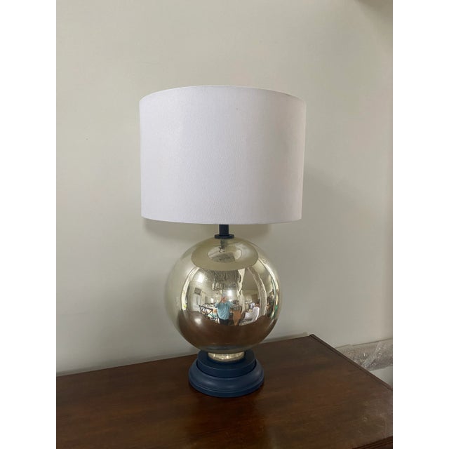 Mid 20th Century Vintage Mid-Century Mercury Glass Lamp For Sale - Image 5 of 10