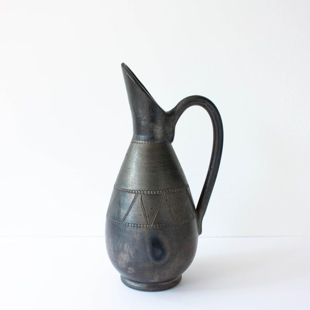 Vintage Handmade Black Pottery Vase from Bisalhaes, 1960s For Sale - Image 13 of 13