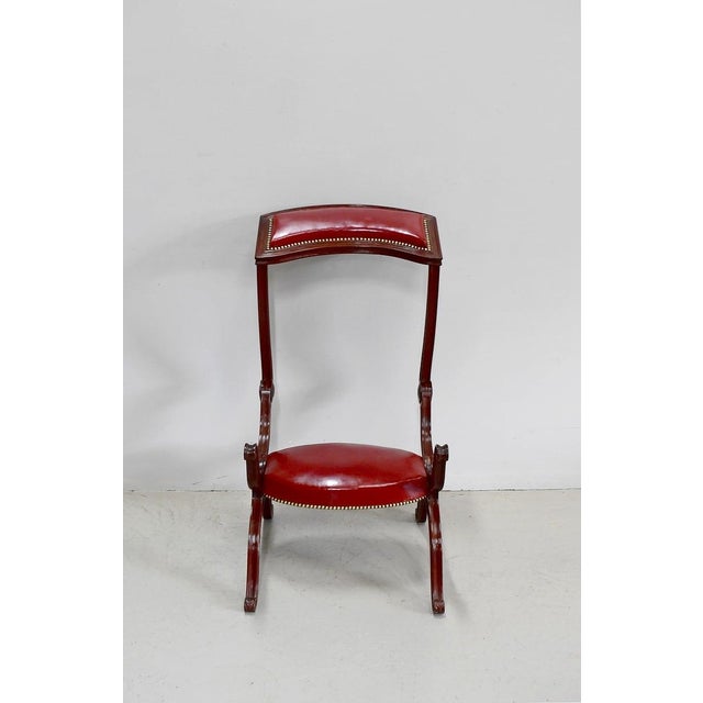 Charles X Style Prie-Dieu Armchair, 19th Century For Sale - Image 11 of 18
