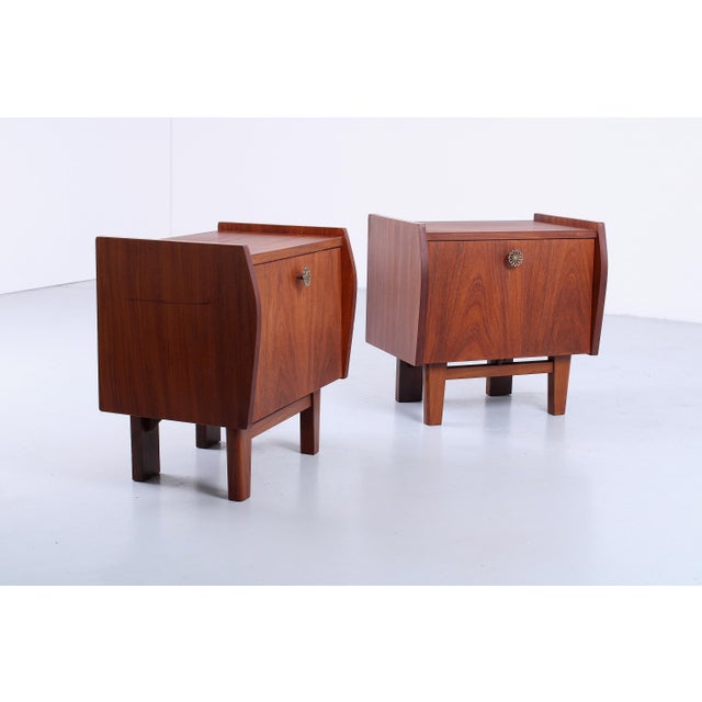 Vintage Danish Nightstands in Teak from Fristho, 1950s, Set of 2 For Sale - Image 6 of 15