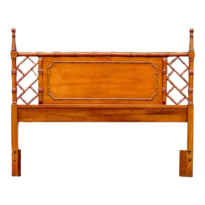 Mid 20th Century Palm Beach Regency Handsome Faux Bamboo Chippendale