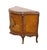Vintage Antique Banded Walnut French Louis XV Rococo Style 42" Carved Console W. Pastoral Inlay For Sale - Image 4 of 11