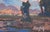 Realism Sunset at Grand Teton National Park - Plein Aire Landscape in Oil on Board by Thomas Bradshaw For Sale - Image 3 of 7
