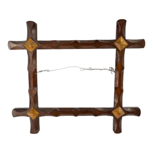 Early 20th Century Folk Art Americana Carved Painting or Picture Frame