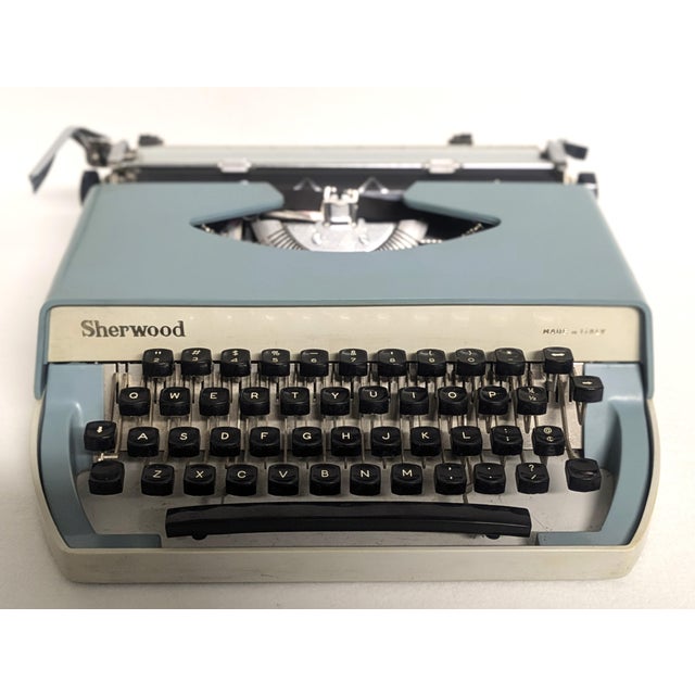 1960s Mid-Century Sherwood Italian Portable Typewriter - By Imc For Sale - Image 5 of 9