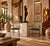 Beautiful 1980s Postmodern display pedestal featuring a minimalist rectangular silhouette with an organic, heavily...