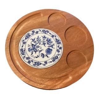 Vintage Teakwood Cheese Board For Sale