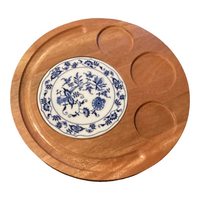 Vintage Teakwood Cheese Board For Sale