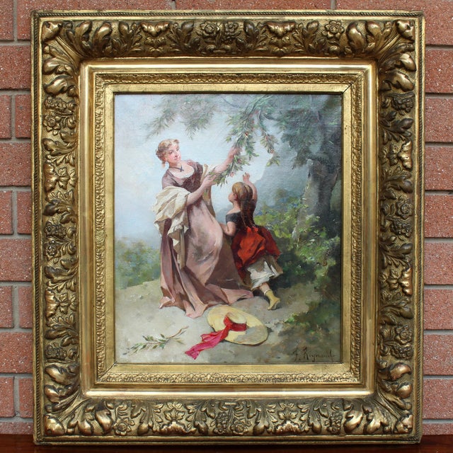 Figures, 19th Century, Oil on Canvas, Framed For Sale - Image 11 of 12