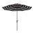 Athens Inside Out Striped 9ft Crank Outdoor Auto Tilt Umbrella - Black For Sale