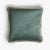 Contemporary Happy Teal Velvet Cushion with Multi-Colored Fringe by Lorenza Briola for LO DECOR For Sale - Image 3 of 3