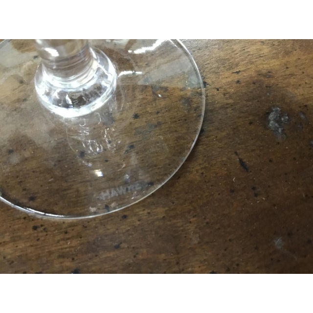 1950s St. George Pattern by Howkes Wine Glasses-Set Of 6 For Sale - Image 9 of 10