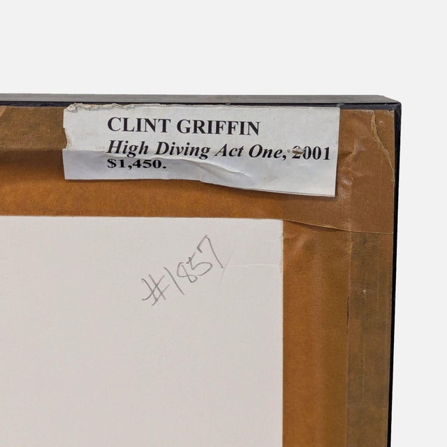 2000 - 2009 Clint Griffin “High Diving Act One” 2001 Framed Artwork For Sale - Image 5 of 6