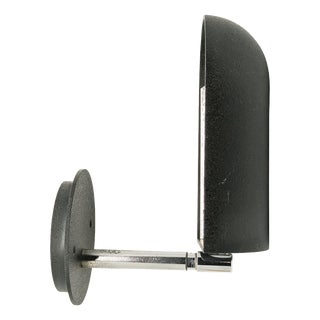 Black and Chrome Plated Metal Adjustable Snodo Wall Lamp by S. Mazza for Quattrifoglio, 1970s For Sale