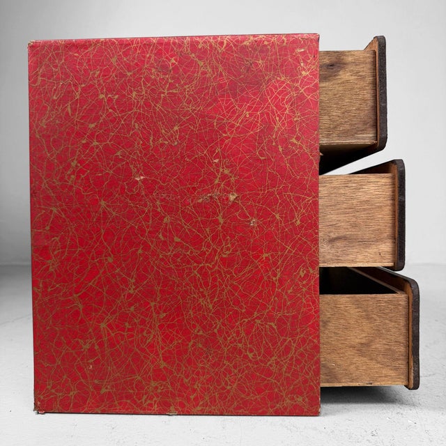 1970s Vintage Japanese Drawer Cabinet with Floral Motif, 1970s For Sale - Image 5 of 11