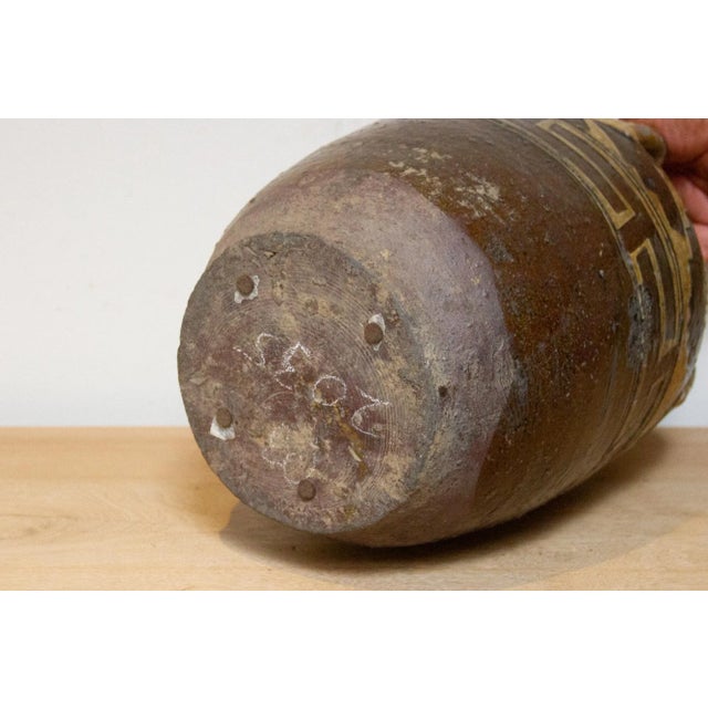 Antique Engraved Martaban Jar For Sale - Image 9 of 11