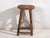 Antique Small Stool in Elm, 1900s For Sale - Image 5 of 7