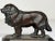 Art Deco Scottish Art Deco Bronze Newfoundland Dog With Historic Inscription For Sale - Image 3 of 12