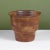 Hand thrown stoneware planter. This planter features a golden brown and yellow speckle glaze both on the exterior and...