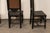 Mid 20th Century Mid 20th Century Set of 8 Spanish Leather & Carved Wood Chairs With Nailhead Trim For Sale - Image 5 of 12